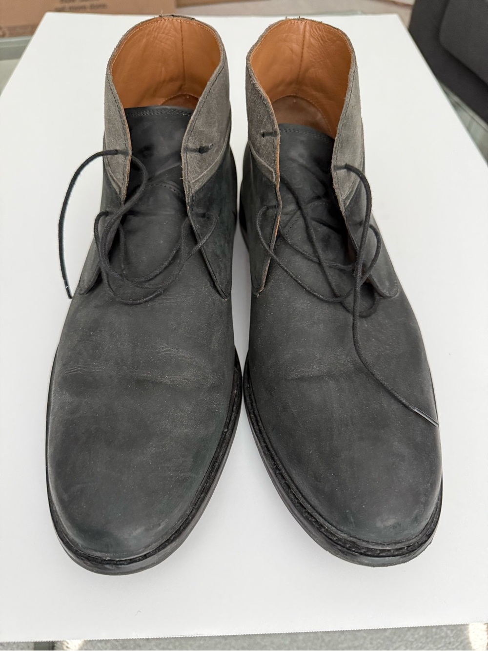 Cole Haan Black and Gray Chukka Boots